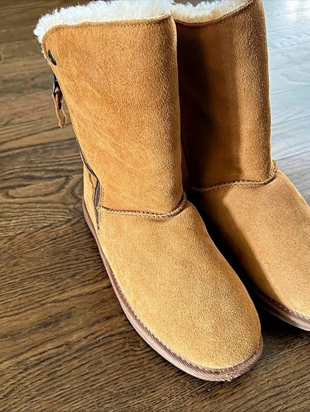 Clarks Shearling-Lined Winter Boots in Brown
